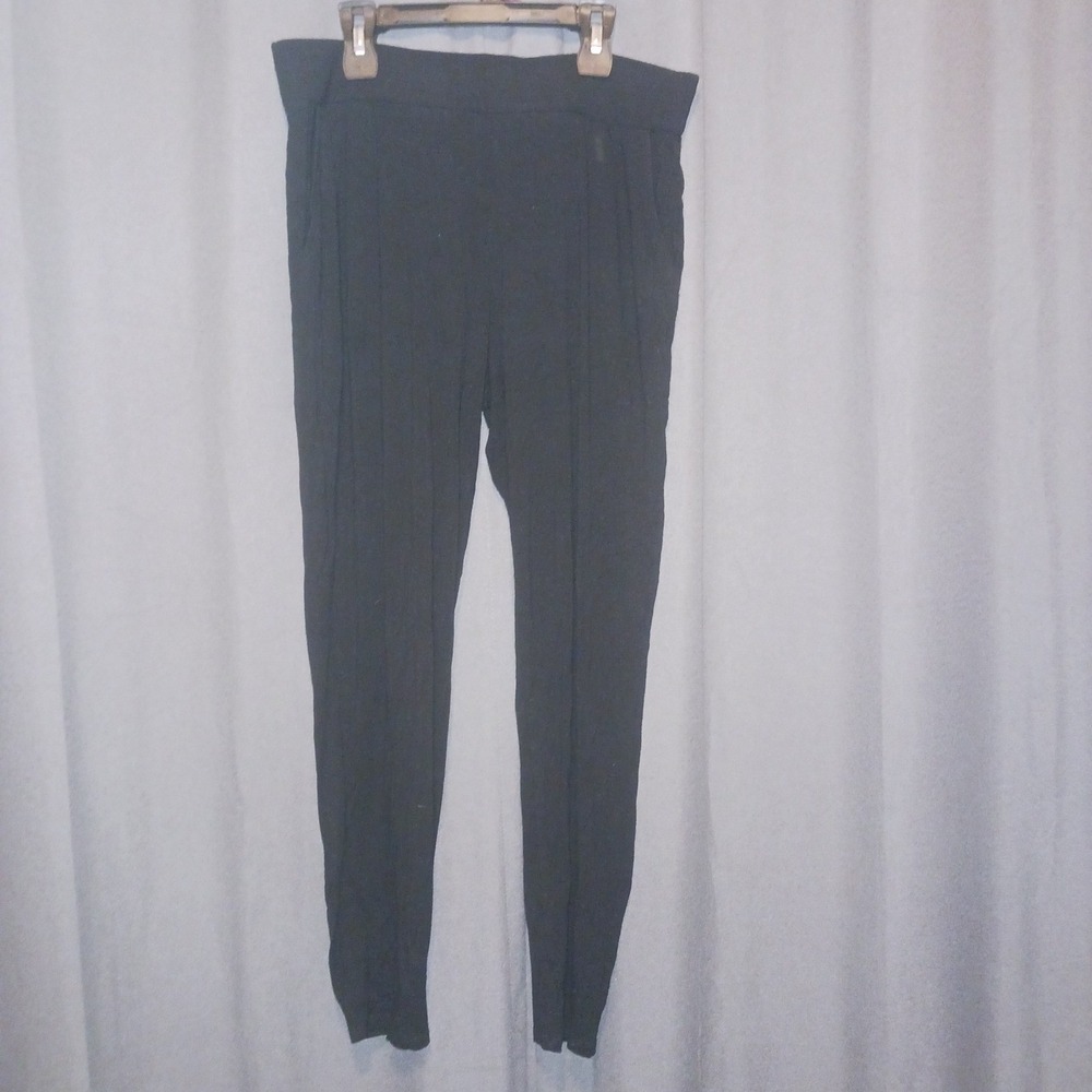 Eileen‎ Fisher Black Stretch Pants leggings joggers Pull On Casual